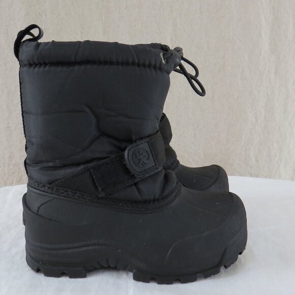 Northside 3M Thinsulate Kids Warm Hiking Black Boots Snow Water Resistant - Picture 2 of 12